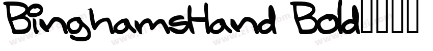 BinghamsHand Bold字体转换